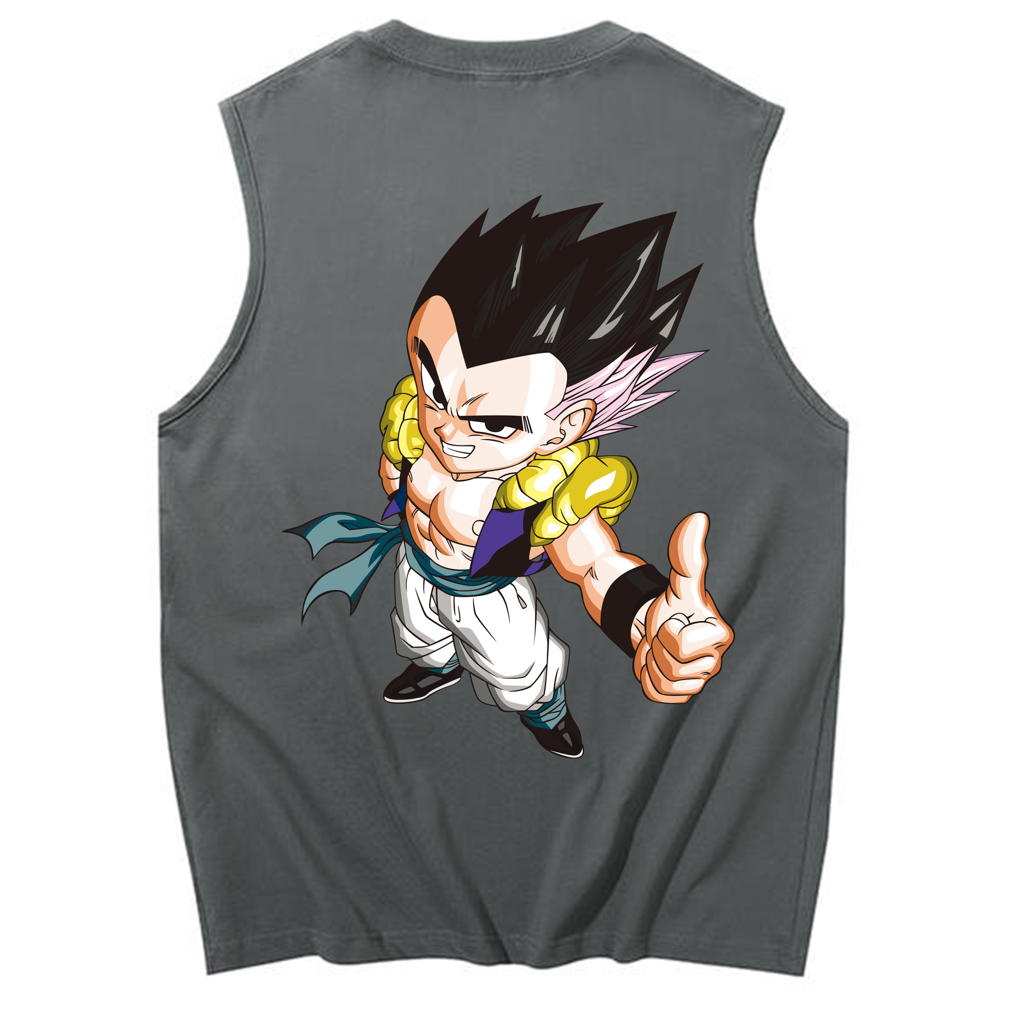 （画像用） ドラゴンボール ベジータ四世（Bejīta Yonsei）DRAGON BALL Vegeta IV コットン100％タンクトップ（背面プリント）